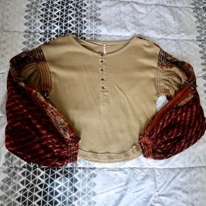 Free People Light Magic Henley Long Sleeve Top